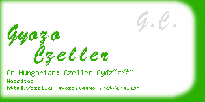 gyozo czeller business card